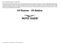 Moto guzzi V9 - Roamer - Bobber - Owners manual 2016